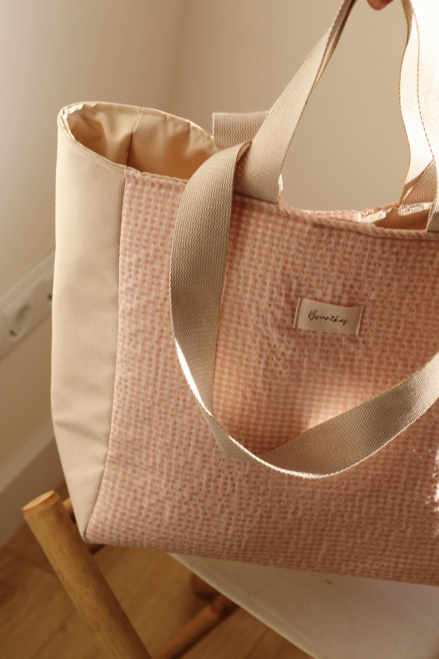 Tote Bag XL Vichy Rosa