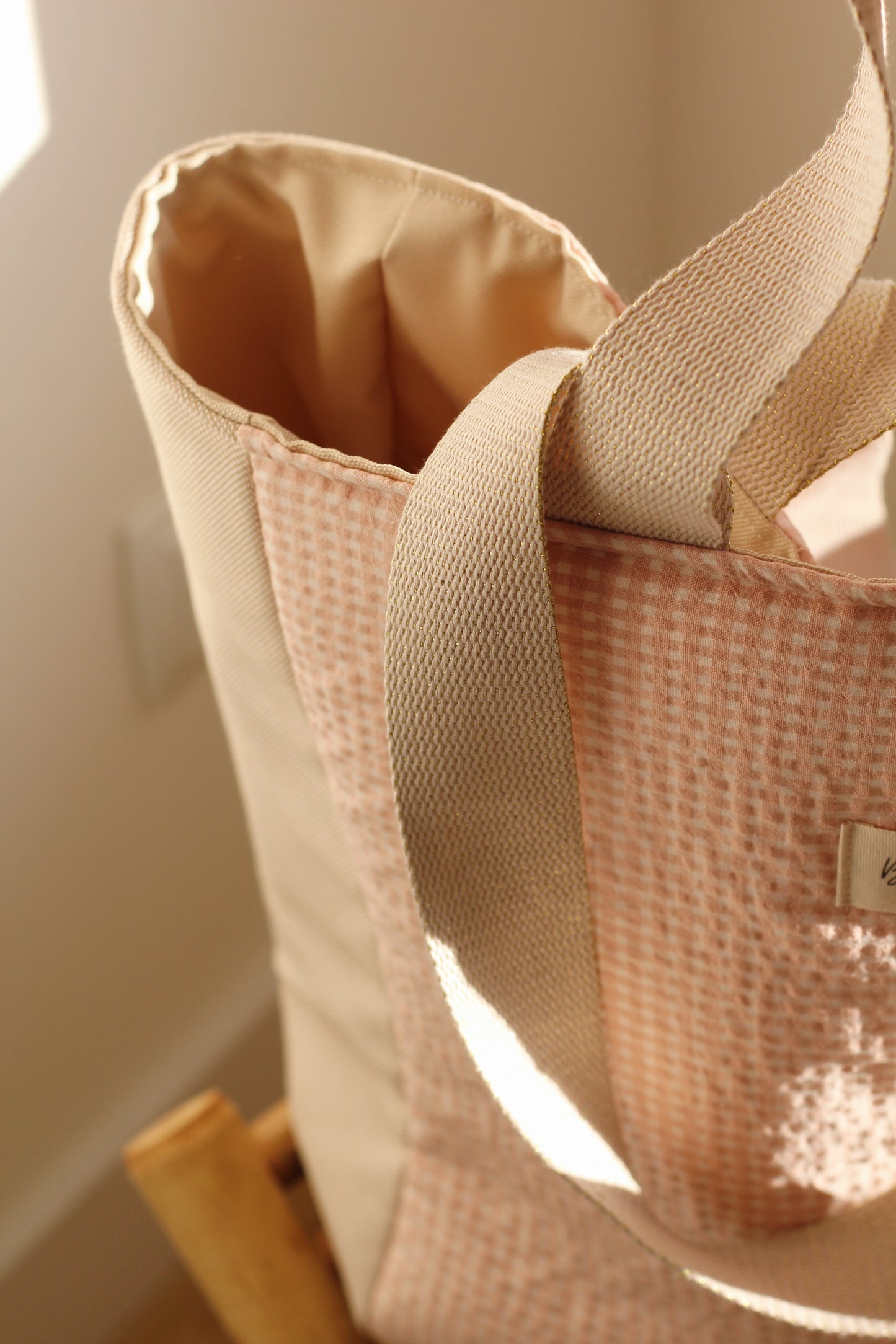 Tote Bag XL Vichy Rosa